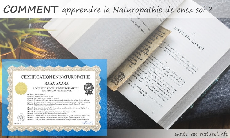 Comment apprendre la naturopathie à la maison, de chez soi, avec une formation à distance ou via des livres pour devenir naturopathe ou s'instruire