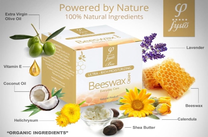 Crème hydratante main à la cire d'abeille et huile d'olive 100% naturel, aussi pour corps, peau sèche, et visage, hydratation intense top5