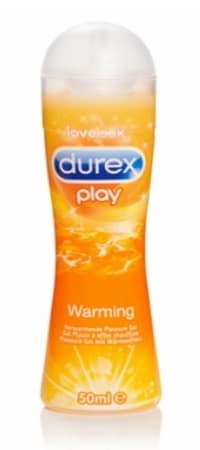 Lubrifiant chauffant DUREX à base d'eau, gel intime pour rapports amoureux, gel intense avec beaucoup de sensations, à base d'eau et non gras